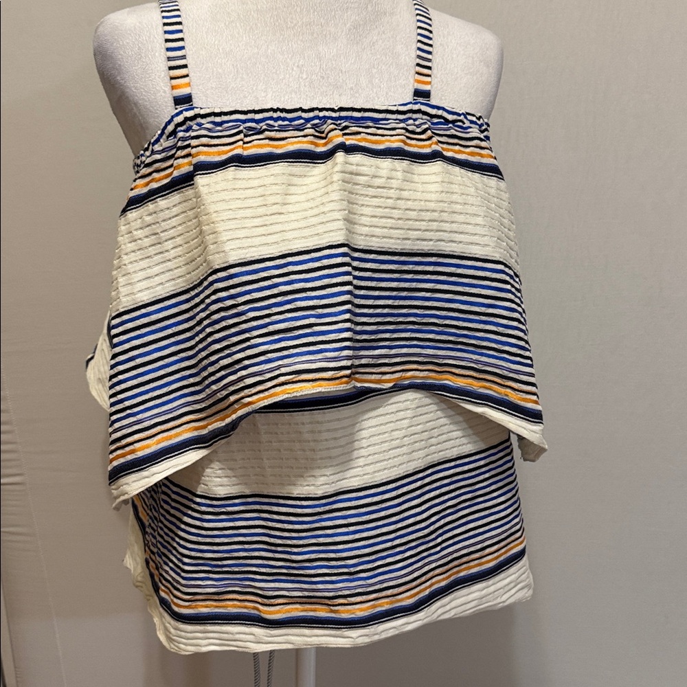 Tanya Taylor Lone Top in Sunset Stripe - Picture 8 of 10